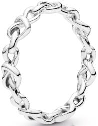 Pandora Inel de argint intercalat cu inimile 198018 48 mm
