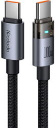 Mcdodo Cablu, USB-C la USB-C, Transparent, 100W, 1.2m - Mcdodo (CA-5580) - Black (KF2359035) - vexio