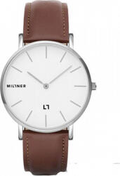 Millner Ceas unisex Millner Hallfield Silver Brown (bsw-8425402504703) Ceas