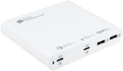 Alcasa Pca-D001W 2X USB Type-C / 2X USB Type-A Hálózati Töltő - 120W, Fehér