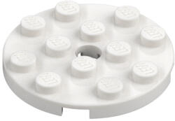 LEGO® Parts 60474 - Plate 4 x 4 Round with Hole and Snapstud (60474w)