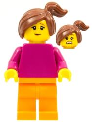 LEGO® Minifigurină pln193 - Femeie cu bluza mov (pln193)