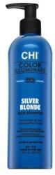 CHI Color Illuminate Silver Blonde Blue Shampoo șampon nuanțator pentru păr blond platinat si grizonat 355 ml