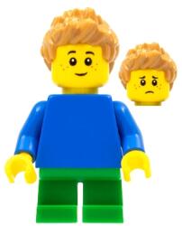 LEGO® Minifigurină pln191 - Baietel cu bluza albastra (pln191)