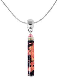 Lampglas Egyedi nyaklánc Desert Rose 24 karátos arannyal, Lampglas NPR16 gyöngyből