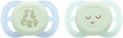Philips Suzete Philips Avent Ultra Start - Night, 0-2 luni, cu cutie, 2 buc, sleep, pentru băiat, new (SCF075/18)