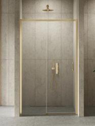 NEW TRENDY Prime Gold Brushed uși de duș 150 cm culisantă auriu periat/sticlă transparentă D-0794A (D0794A)