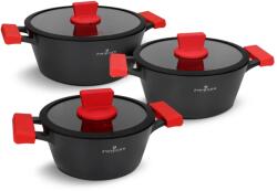 Zwieger Obsidian Edénykészlet - 6 részes, Fekete/Piros