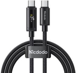 Mcdodo Cablu, Type-C la Type-C, 100W, 2x Afisaj LED, Fast Charging, 1.2m - Mcdodo (CA-8000) - Black (KF2359120)