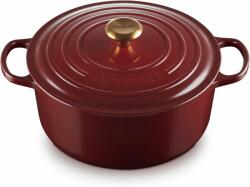Le Creuset Signature kerek Öntöttvas Sütőtál 28cm - Bordó (21177289494441) (21177289494441)