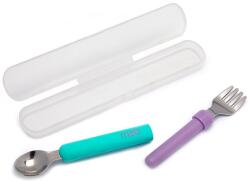 Melii Gyermekvilla és kanál tokkal - kék/rózsaszín (790693112004) (790693112004)