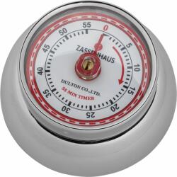 Zassenhaus 72303 Mechanikus Retro Acél konyhai időzítő - Szürke (72303) (72303)