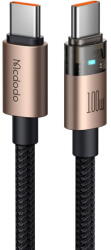 Mcdodo Cablu, USB-C la USB-C, Transparent, 100W, 1.2m - Mcdodo (CA-5581) - Desert Gold (KF2359034) - pcone