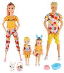 Teddies Păpușă cu băiețel 30cm cu copii 2buc - familie cu accesorii (TD00800692) Papusa