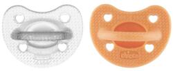 Chicco Suzeta Physio Luxe portocaliu/gri 6-16m, 2 buc (AGS73033.31)
