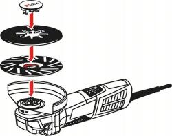 Bosch PRO R780 X-LOCK, M14 fíbertárcsa, 125 mm, G100, inoxhoz, fémhez, titánhoz (2608619187) (2608619187)