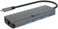 RaidSonic Icy Box IB-DK4034A-CPD 6-in-1 USB Type-C Dock Black (IB-DK4034A-CPD)
