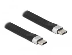 Delock USB 3.2 Gen2 Type-C Összekötő Kábel - 13.5 cm, Fekete
