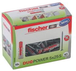 Fischer Duopower 5X25 S Ld Tipli Csavarral - 50 db/Csomag