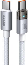 Mcdodo Cablu, USB-C la USB-C, Transparent, 100W, 1.2m - Mcdodo (CA-5582) - White (KF2359033) - pcone