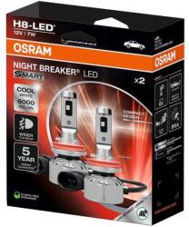OSRAM 2 db-os LED autóizzó szett NIGHT BREAKER SMART H8 PGJ19-1/7W/12V 6000K - Osram 64212DWNBSM-2HB (OA0072)