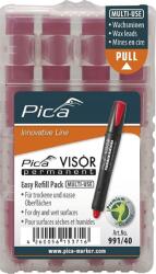 Pica-Marker Pica VISOR SB permanent jelölőkréta utántöltő 10mm - Piros (4db/csomag) (991/40/SB) (991/40/SB)