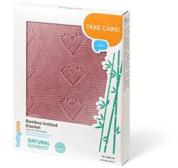BabyOno bambusz kötött takaró 75 × 100 cm, rózsaszín (5901435415405) (5901435415405)
