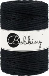 Bobbiny Macrame Cord 5 mm 100 m Black Zsinór (MX-E007)