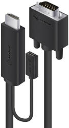 ALOGIC HDVG-MM-02 video átalakító kábel 2 M HDMI + Micro USB VGA Fekete (HDVG-MM-02)