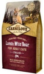 CARNILOVE Cat Adult Lamb & Wild Boar Sterilised- Bárány & Vaddisznó Hússal 6kg (VAT006130) (VAT006130)