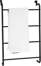 Bathroom Solutions fekete fém függő ajtó törülközőtartó (C80621450) (C80621450)