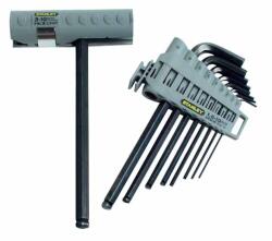 STANLEY gömbfejű imbuszkulcs készlet, T nyéllel 9 részes (0-89-904) (0-89-904)