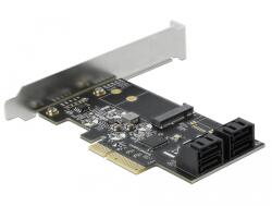 Delock 90396 4x belső SATA/1x M. 2 port bővítő PCIe kártya (90396)