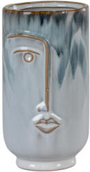 House Nordic Váza, kerámia, kék, ø9x17 cm (4441760)