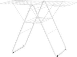 Brabantia HangOn Drying Rack ruhaszárító állvány, 20m szárítási hossz, 6db ruhaakasztó kampó, 12kg teherbírás, összecsukható, acél, fehér - 403385 (920052158) (920052158) Ruhaszárító