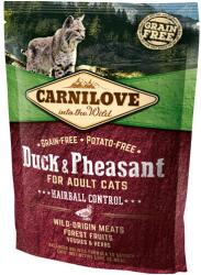 CARNILOVE Cat Adult Duck & Pheasant Hairball Control- Kacsa és Fácán Hússal 2kg (VAT006196) (VAT006196)