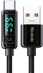 Mcdodo Cablu Date si Incarcare USB-A - USB-C CA-8690 Display, 66W, 1.2m, Negru (CA-8690) - pcone