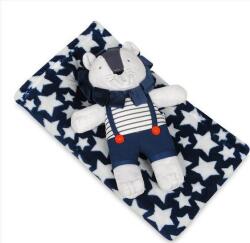 BabyMatex Takaró játékkal Lion Blue 75 x 100 cm (16150-uniw) (16150-uniw)