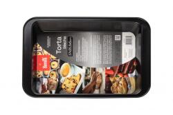 Berretti BR-8679 Szögeletes sütőtepsi 37 x 25, 5 x 5, 5 cm - Fekete (BR-8679) (BR-8679)