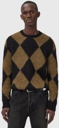 AllSaints pulóver gyapjúkeverékből BOWER fekete, M066KD - barna M