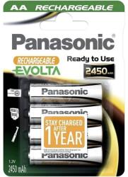 Panasonic Evolta NiMH Mignon AA 2450 mAh Ceruzaelem (4db/csomag) (P6E/4B2450) (P6E/4B2450)