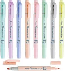 Pentel Szövegkiemelő kétvégű 1/3, 5mm, vágott és kúphegyű, pasztell lila (SLW11P-VE) (za 0397059) (za 0397059)