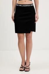 Karl Lagerfeld Jeans szoknya fekete, mini, ceruza fazonú, B1W12022 - fekete L