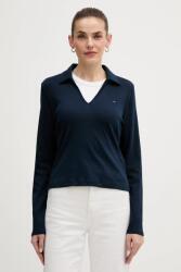 Tommy Hilfiger pamut hosszúujjú sötétkék, WW0WW47850 - sötétkék L