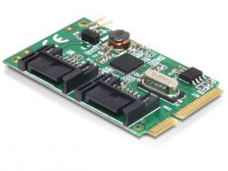 Delock DL95233 2 x SATA 6 Gb/s portos MiniPCIe kártya (DL95233) (DL95233)