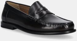 BOSS bőr mokaszin Tevan - barna Férfi 42
