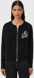 AllSaints gyapjú kardigán JAQUELINE - fekete XS
