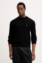 Benetton pulóver gyapjúkeverékből - fekete L - answear - 32 990 Ft