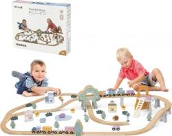 Viga Toys 92 db-os Vonatkészlet Polarb (6971608440670) (6971608440670)