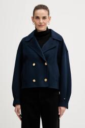 Tommy Hilfiger baba gyapjúkeverék pulóver - sötétkék 36 - answear - 139 890 Ft